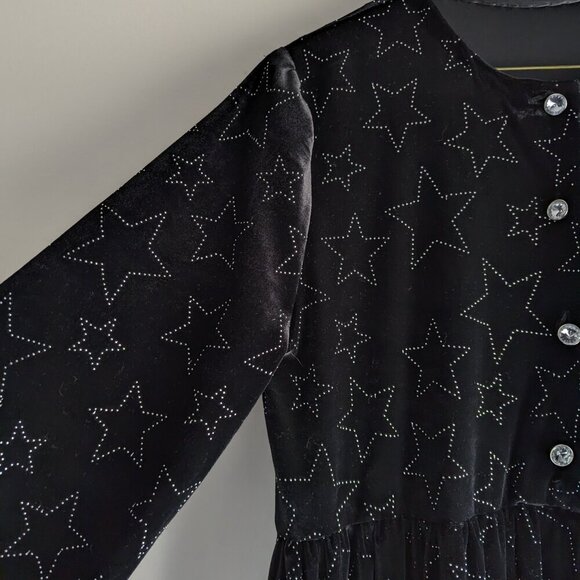 Unbranded star studded long sleeve maxi velvet dress - Picture 3 of 7